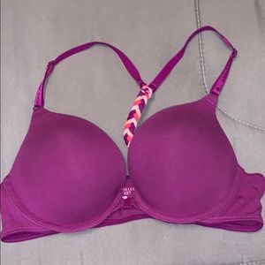 VS bra size 36 B straps in front. Like new